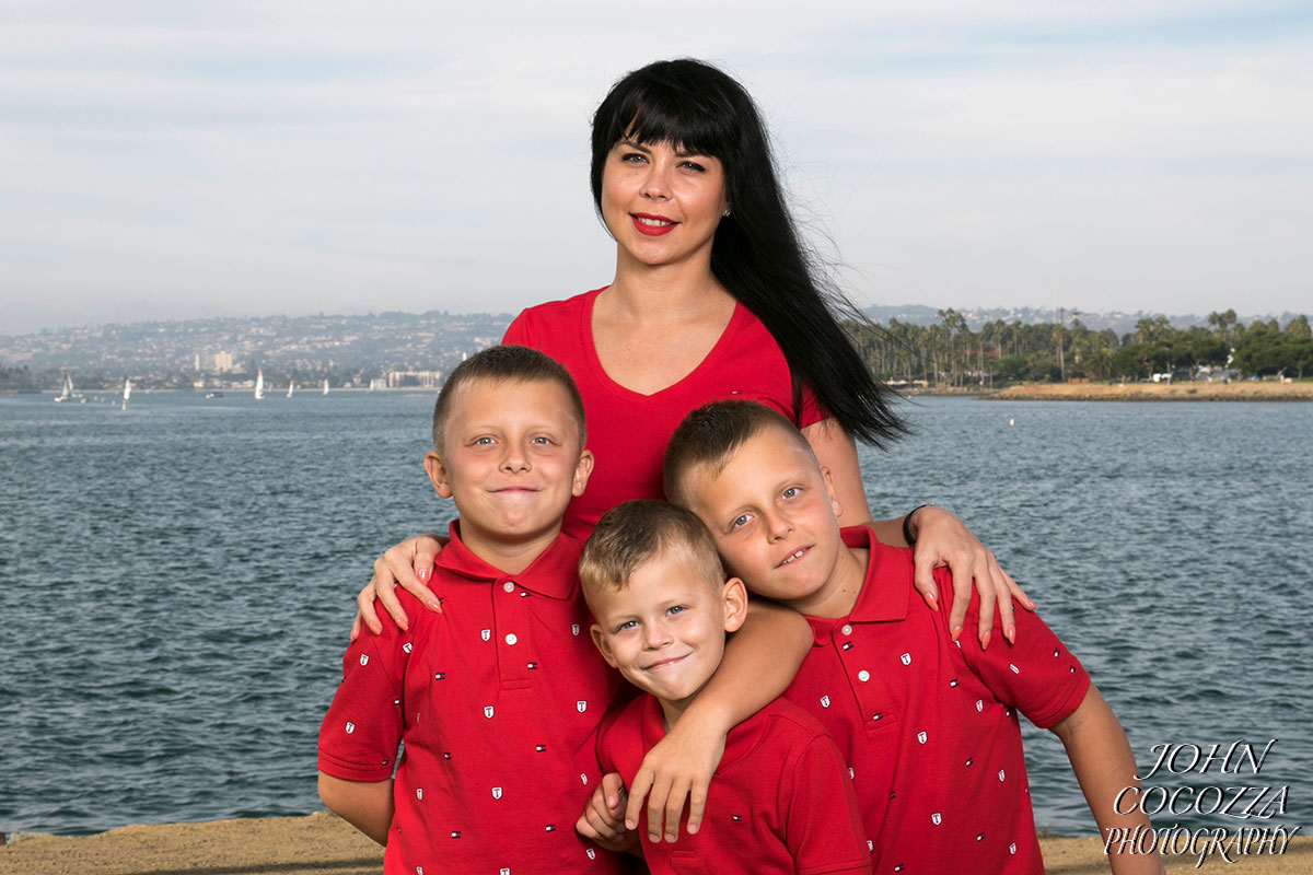 family portraits in mission bay by san diego photographer john cocozza