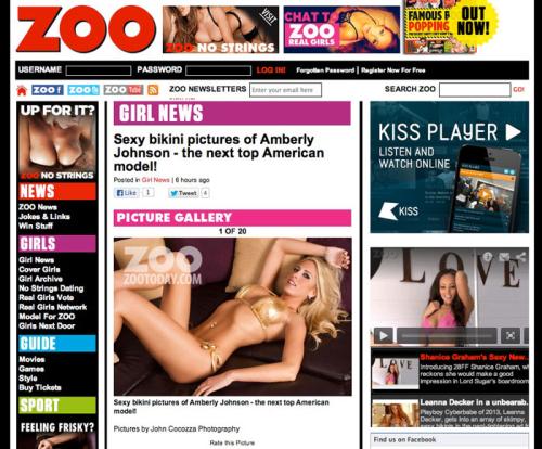 amberly johnson modeling in zootoday