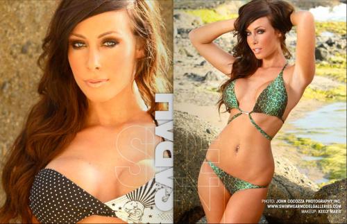 sarah mcdowd modeling in surfshot magazine